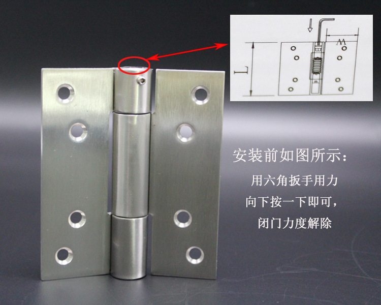 樂(lè)朗五金閉門器合頁(yè)(單彈鉸)