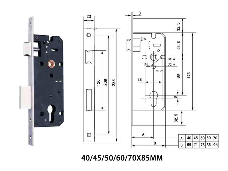 5085、6085鎖體怎么選擇